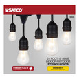 Satco Lighting SAT-S8035 24Ft - Incandescent String Light - Includes 12-S14 bulbs - 120 Volts