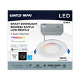 SATCO Lighting S11564 9W, LED Direct Wire, Low Profile Regress Baffle Downlight, 4in Round, Starfish IOT, Tunable White and RGB, 90 CRI