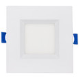 Satco Lighting SAT-S11565 9 Watt - LED Direct Wire - Low Profile Regress Baffle Downlight - 4 Inch Square - Starfish IOT - Tunable White and RGB - 120 Volt - 90 CRI - White Finish