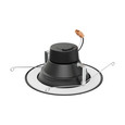 SATCO Lighting S11835 9W, LED Downlight Retrofit, 5in, 6in, CCT Selectable, 120V, Dimmable, Black Finish