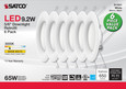 SATCO Lighting S11641 9.2W, LED Downlight Retrofit, 5-6in, 90 CRI, 3000K, 120V, Pack of 6