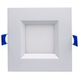 SATCO Lighting S11871 12W LED Low Profile Regress Baffle Downlight, 4in, Remote Driver, CCT Selectable, Square Shape, 120V