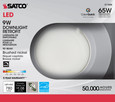 Satco Lighting SAT-S11836 9 Watt - LED Downlight Retrofit - 5 Inch - 6 Inch - CCT Selectable - 120 volts - Dimmable - Brushed Nickel Finish