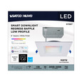 SATCO Lighting S11567 12W, LED Direct Wire, Low Profile Regress Baffle Downlight, 6in Square, Starfish IOT, Tunable White and RGB, 90 CRI