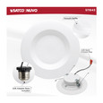 Satco Lighting SAT-S11643 12.5 Watt LED Downlight Retrofit - 5-6" - 3000K - 120 Volts - Dimmable - White Finish