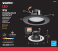 Satco Lighting SAT-S11837 9 Watt - LED Downlight Retrofit - 5 Inch - 6 Inch - CCT Selectable - 120 volts - Dimmable - Bronze Finish