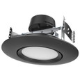 Satco Lighting SAT-S11857 10.5 Watt - LED Retrofit Downlight - Gimbaled - 120 Volt - CCT Selectable - Black Finish