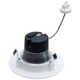 Satco Lighting SAT-S11838 6.5 Watt LED Downlight Retrofit - 4 Inch Baffle - CCT Selectable - 12 Volts - Matte White Finish