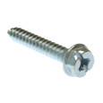Metallics Self-Tapping Screw #10 x 3/4" Steel Zinc 5/16" Hex Head Quadrive Sharp Point