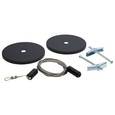 NUVO Lighting TP241 Track Suspension Aircraft Cable, Black Canopy