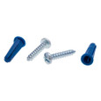 Metallics WAKJ14QB Anchor 1/4" Light Duty Blue Wall Anchor Jar w/ 10 x 1 with 1/4 Hex Slotted QK Screw Metallics WAKJ14QB Anchor 1/4" Light Duty Blue Wall Anchor Jar w/ 10 x 1 with 1/4 Hex Slotted QK Screw