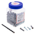 Metallics WAKJ23 Anchors 1/4 Gry Plas Wall Ancr Kit, 10 (Jar 200)