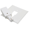 NUVO Lighting TP218 Canopy Power Feed, Reverse Polarity, White finish