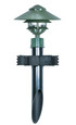 NUVO Lighting SF76-638 Mounting Post, 2in Dia., Green Finish