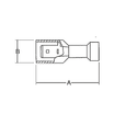 Thomas & Betts 18RA-251T T&B 18RA-251T 22-18 INS MALE