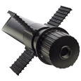 NUVO Lighting SF76-643 Mounting Post, 2in Dia., Black with black cap