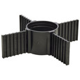 NUVO Lighting SF76-643 Mounting Post, 2in Dia., Black with black cap