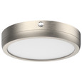 NUVO Lighting 62-1723-EM Blink Pro, EM Battery Backup, 9in, Round Shape, Brushed Nickel Finish