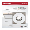 NUVO Lighting 62-1727-EM Blink Pro, EM Battery Backup, 9in, Square Shape, Brushed Nickel Finish