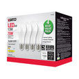 SATCO Lighting S11455 13W A19 LED, 3000K, Dimmable, Medium Base, 230 degree Beam Angle, 4-Pack