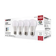 SATCO Lighting S11774 6W A19 LED, Medium Base, CCT Selectable, White Finish, 90 CRI, 120V, 4 Pack