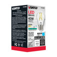 SATCO Lighting S12402 5W LED A15, Clear, Medium Base, 4000K, 90 CRI, 120V