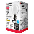 Satco Lighting SAT-S21218 4.5 Watt G16.5 LED - White - Medium base - 90 CRI - 2700K - 120 Volt