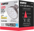 Satco Lighting SAT-S11334 6.5 Watt - MR16 LED - 2700K - GU5.3 base - 25 deg. Beam Angle - 12 Volt