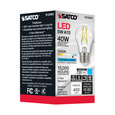 SATCO Lighting S12403 5W LED A15, Clear, Medium Base, 5000K, 90 CRI, 120V