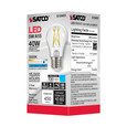 SATCO Lighting S12403 5W LED A15, Clear, Medium Base, 5000K, 90 CRI, 120V