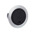 Thomas & Betts 68R-CST-ALM RND RECESS CVR, BLK W/ ALUM FLANGE