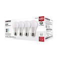 SATCO Lighting S11775 9W A19 LED, Medium Base, CCT Selectable, White Finish, 90 CRI, 120V, 4 Pack