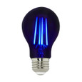 Satco Lighting SAT-S14990 6.5 Watt - LED A19 - Black Light Bulb - Medium Base - 120 Volt