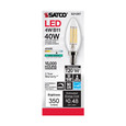 Satco Lighting SAT-S21267 4 Watt B11 LED - Clear - Candelabra base - 90 CRI - 4000K - 120 Volt