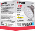 Satco Lighting SAT-S11335 6.5 Watt - MR16 LED - 3000K - GU5.3 base - 25 deg. Beam Angle - 12 Volt