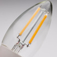 SATCO Lighting S11477 5W B11, Dusk to Dawn LED, 2700K, Candelabra Base, 120V, 90 CRI, With Photocell
