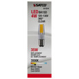 Satco Lighting SAT-S11214 4 Watt - LED - 3000K - Clear - Double Contact Bayonet base - 120-130 Volt