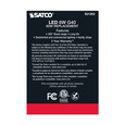 SATCO Lighting S21252 6W G40 LED, Clear, Medium Base, 90 CRI, 2700K, 120V