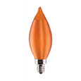 Satco Lighting SAT-S11305 2 Watt CA11 LED - Satin Spun Amber - Candelabra base - 2100K - 120 Volt - Carded