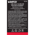 Satco Lighting SAT-S21204 4 Watt G16.5 LED - Clear - Candelabra base - 90 CRI - 2700K - 120 Volt