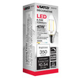 SATCO Lighting S12115 4.5W, B11 LED, Clear, 350 Lumens, 3000K, European Base, 120V