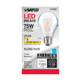 SATCO Lighting S12422 10.5W LED A19, Clear, Medium Base, 2700K, 90 CRI, 120V