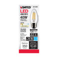 SATCO Lighting S21285 4W B11 LED, Clear, Medium Base, 90 CRI, 3000K, 120V