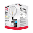 SATCO Lighting S21253 6W G40 LED, Clear, Medium Base, 90 CRI, 3000K, 120V