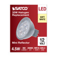 Satco Lighting SAT-S11389 4.5 Watt MR16 LED - Silver Finish - 3000K - GU5.3 Base - 360 Lumens - 12 Volt