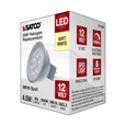 Satco Lighting SAT-S11389 4.5 Watt MR16 LED - Silver Finish - 3000K - GU5.3 Base - 360 Lumens - 12 Volt
