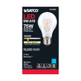 Satco Lighting SAT-S12423 10.5 Watt LED A19 - Clear - Medium Base - 3000K - 90 CRI - 120 Volt