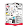 SATCO Lighting S12423 10.5W LED A19, Clear, Medium Base, 3000K, 90 CRI, 120V