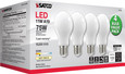 SATCO Lighting S12439 11W A19 LED, 75W Replacement, Soft White, Medium Base, 3000K, 120V, 4-Pack