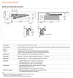 LCN 4041 door closer parallel arm push-side mounting detail — dimensional diagram with auxiliary stop, reveal, top rail, head frame, stop width, blade stop, clearance, and delay action specifications